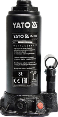 Krik hidraulik Yato 8T, 230-457 mm, i zi Krik hidraulik Yato 8T, 230-457 mm, i zi