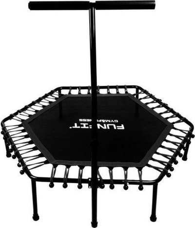 Trampolinë fitnesi FUNFIT, 130 cm, e zezë