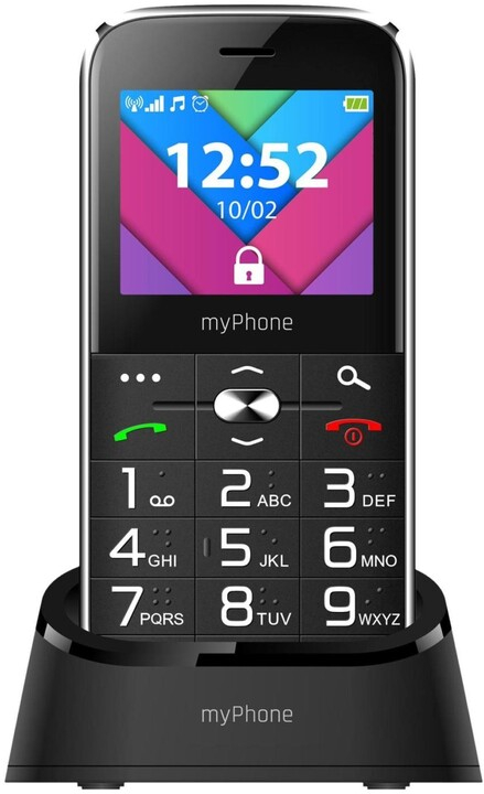 Celular myPhone Halo C Senior, 16 GB, me mbajtëse karikimi, i zi Celular myPhone Halo C Senior, 16 GB, me mbajtëse karikimi, i zi