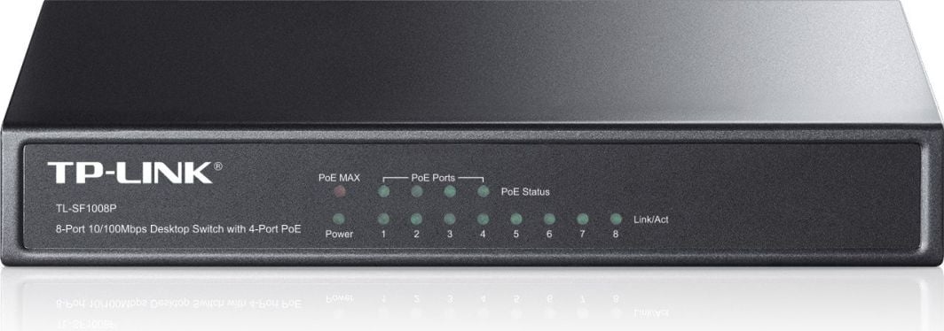 Switch TP-Link TL-SF1008P, 8 porte - 4 PoE