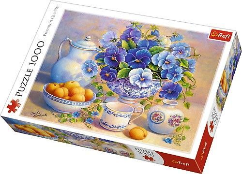 Puzzle Trefl Blue Bouquet, 68 x 48 cm, 1000 elemente 