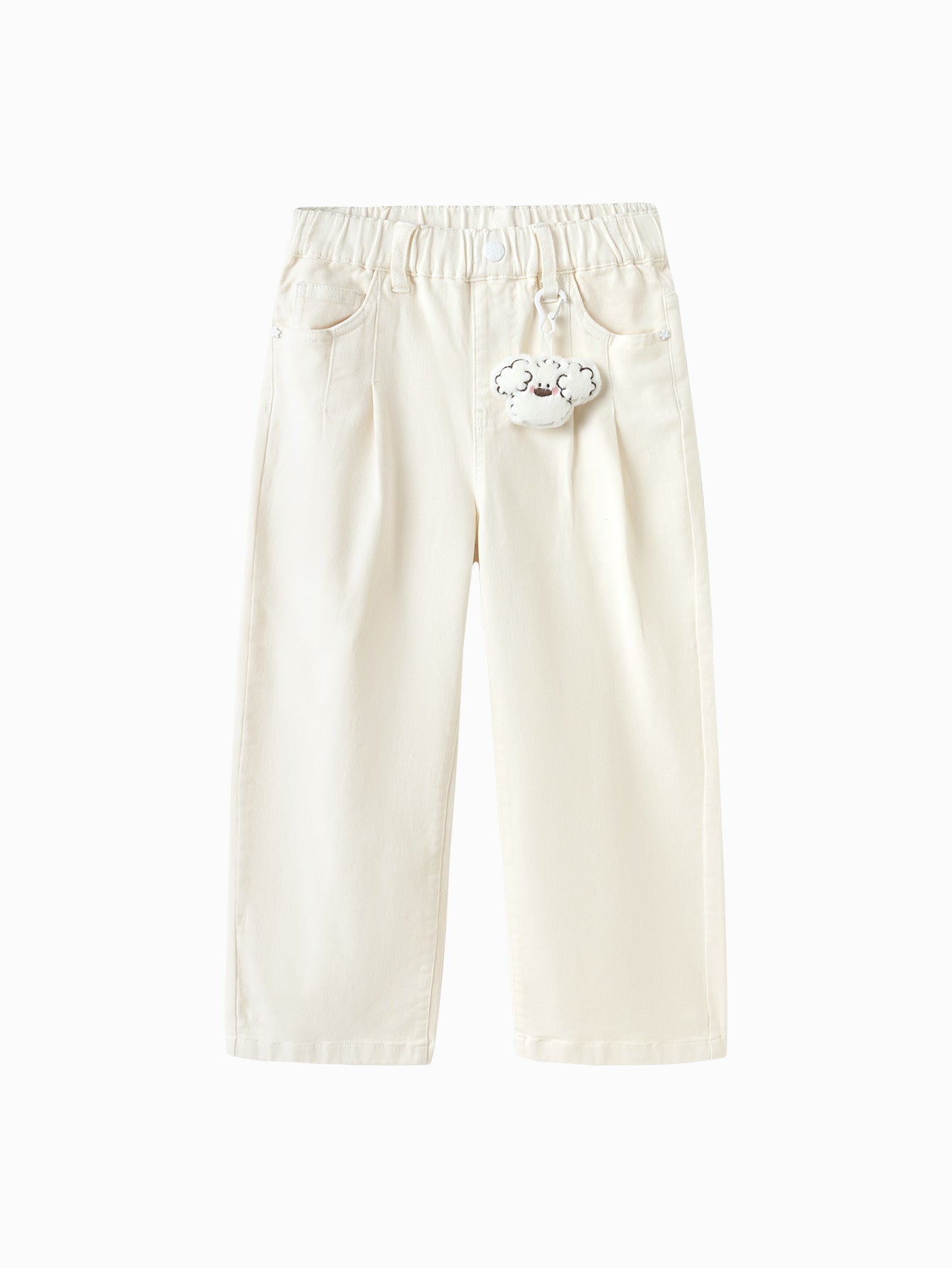Pantallona Playful Charm Krem