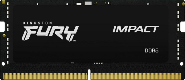 Memorie RAM Kingston Fury Impact SODIMM, DDR5, 32GB, 4800MHz, CL38