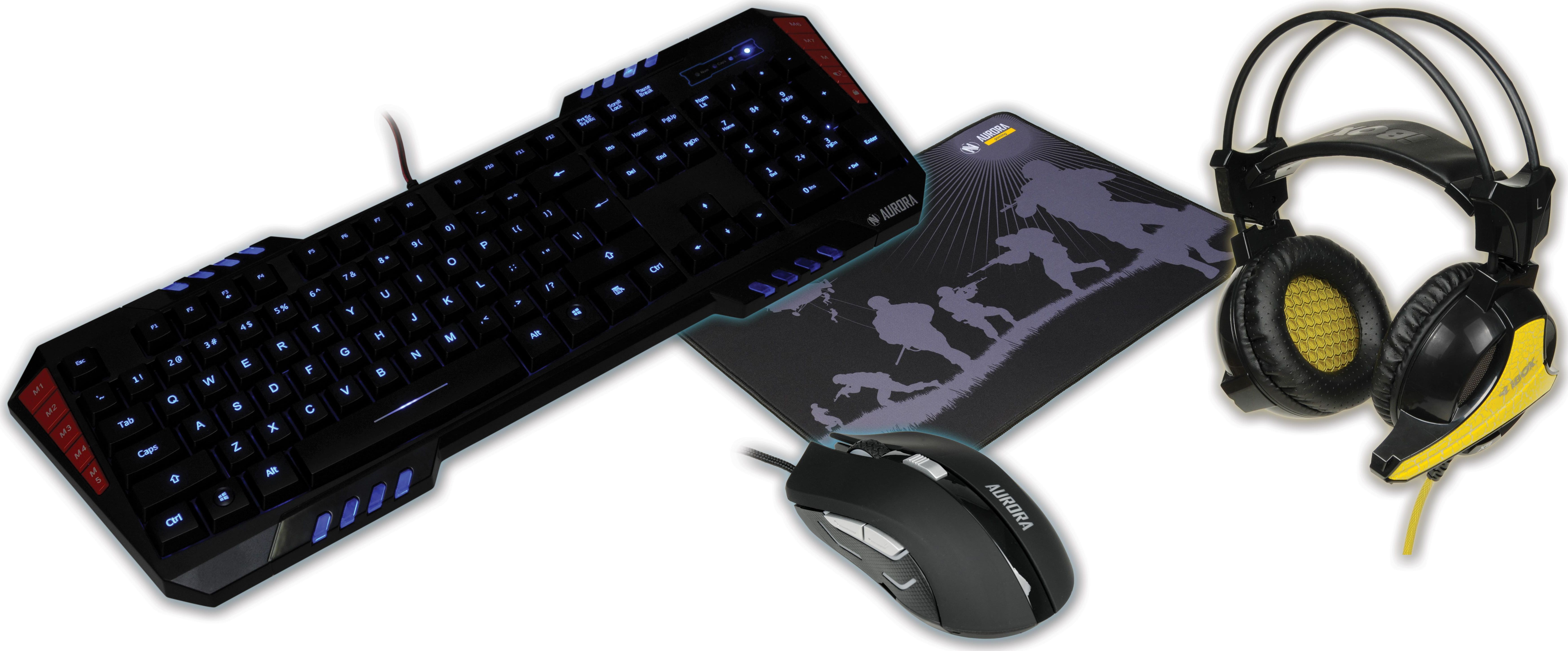 Gaming SET-1 + Kufje + Mauspad iBOX Aurora (IZGSET1)