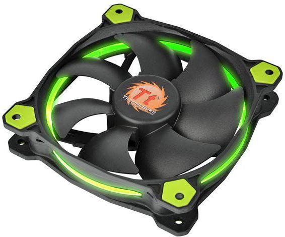 Ftohës Thermaltake Riing LED, 120 mm, i gjelbër
