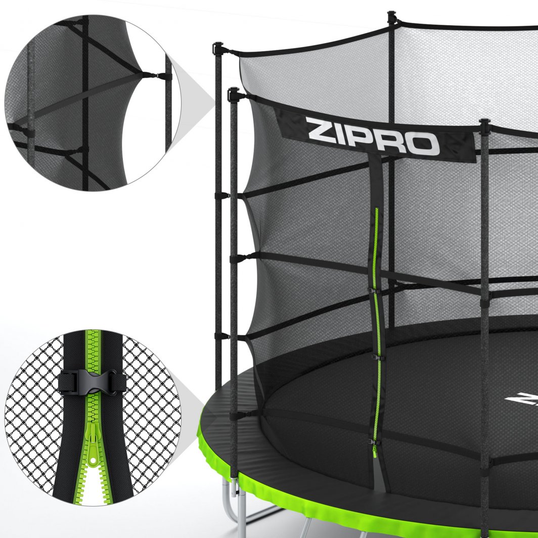 Trampolinë kopshti me rrjetë të brendshme Zipro 8FT (252cm)