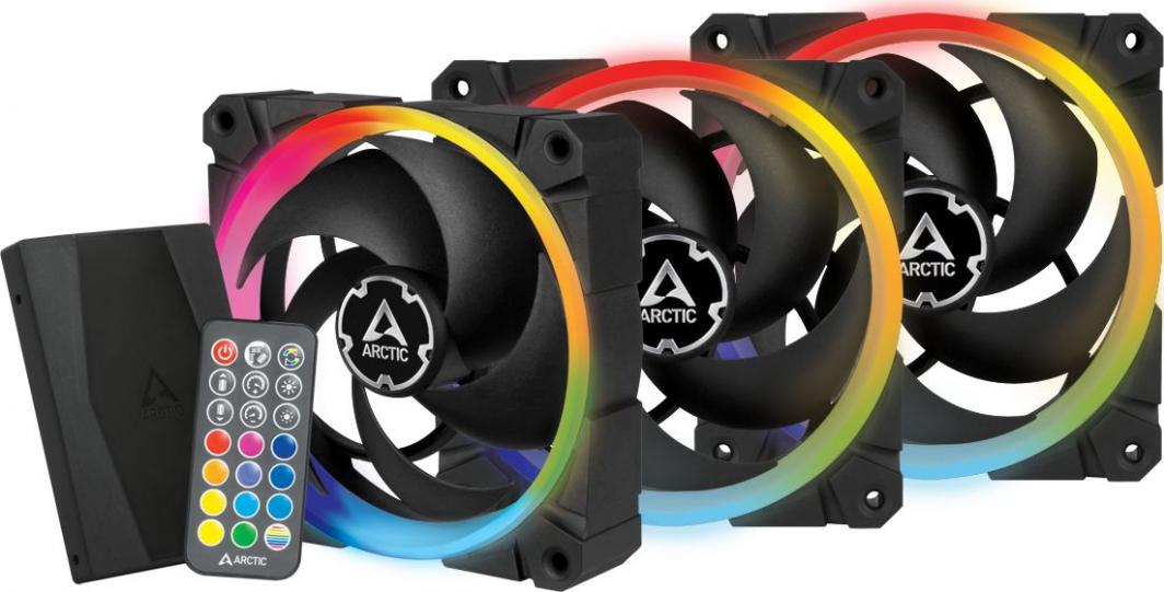Set ventilatorë Arctic BioniX P120 (ACFAN00156A), A - RGB, 120 mm, 3 copë
