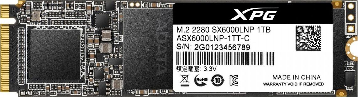 Disk SSD Adata XPG SX6000 Lite 1 TB M.2 2280 PCI-E x4 Gen3 NVMe (ASX6000LNP-1TT-C)
