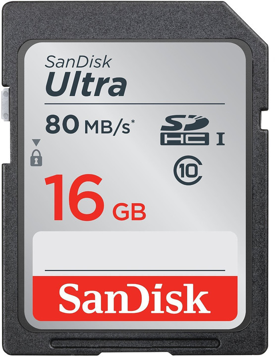 Kartë memorie SDHC SanDisk Ultra UHS-I, 16GB