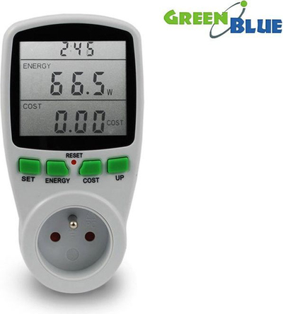 Prizë me matës të energjisë GreenBlue GB-202, e bardhë