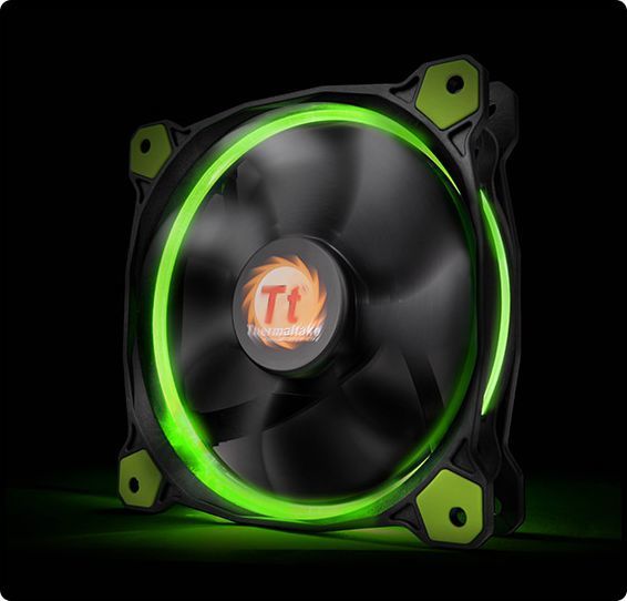 Ftohës Thermaltake Riing LED, 120 mm, i gjelbër