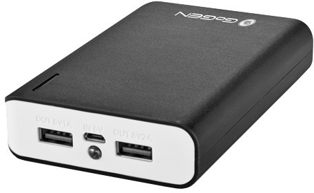 Power Bank GoGEN 10,000 mAh, bardhë e zi