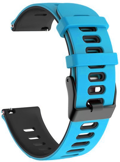 Rrip silikoni 4wrist për Garmin 20 mm, i kaltër