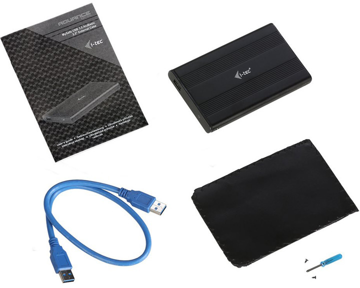 Kuti e jashtme për hard disk i-Tec, USB 3.0, 2.5"