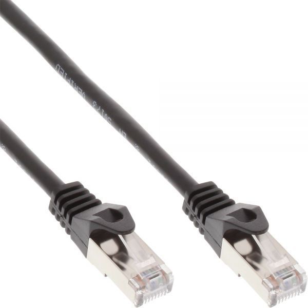 Kabllo rrjeti InLine (72550S), SF / UTP, kat.5e, 0.5m, e zezë Kabllo rrjeti InLine (72550S), SF / UTP, kat.5e, 0.5m, e zezë