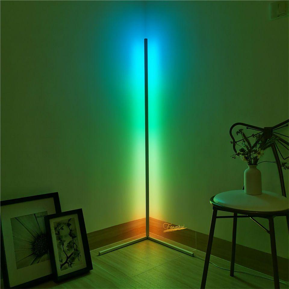 Llambë dyshemeje Mozos LED LC-RGB, e zezë