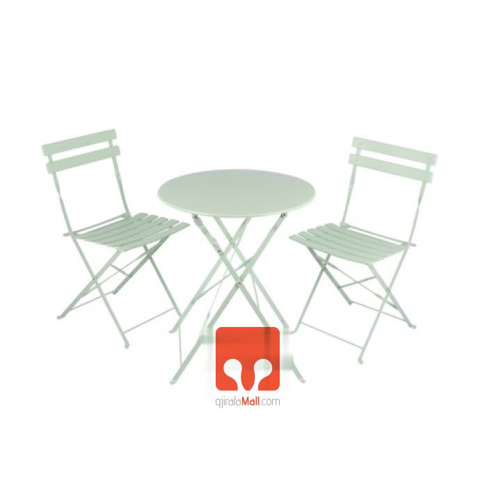 Bistro set 3 pjesë, e gjelbërt, ST4x20mm