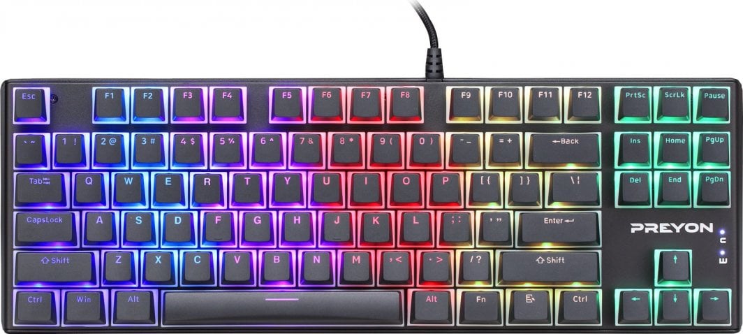 Тастатура Preyon Brown Blitz Claw Gateron Brown {PBRBC87B), црна боја
