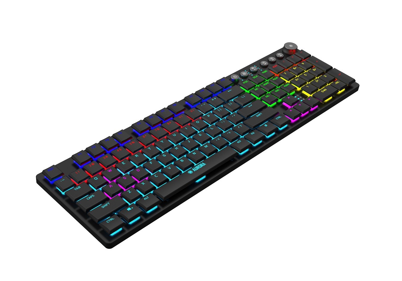 Tastierë mekanike universale iBOX AURORA K-6, RF Wireless + Bluetooth, RGB, e zezë