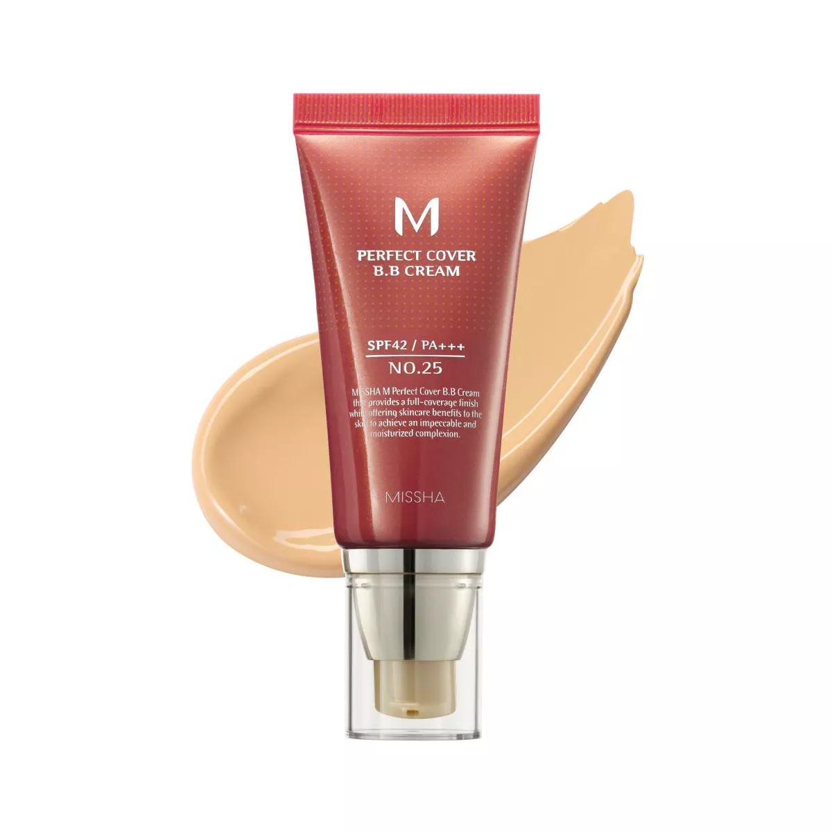 Krem pudër BB Missha M Perfect Cover SPF42 PA+++, 25 Warm Beige, 50 ml