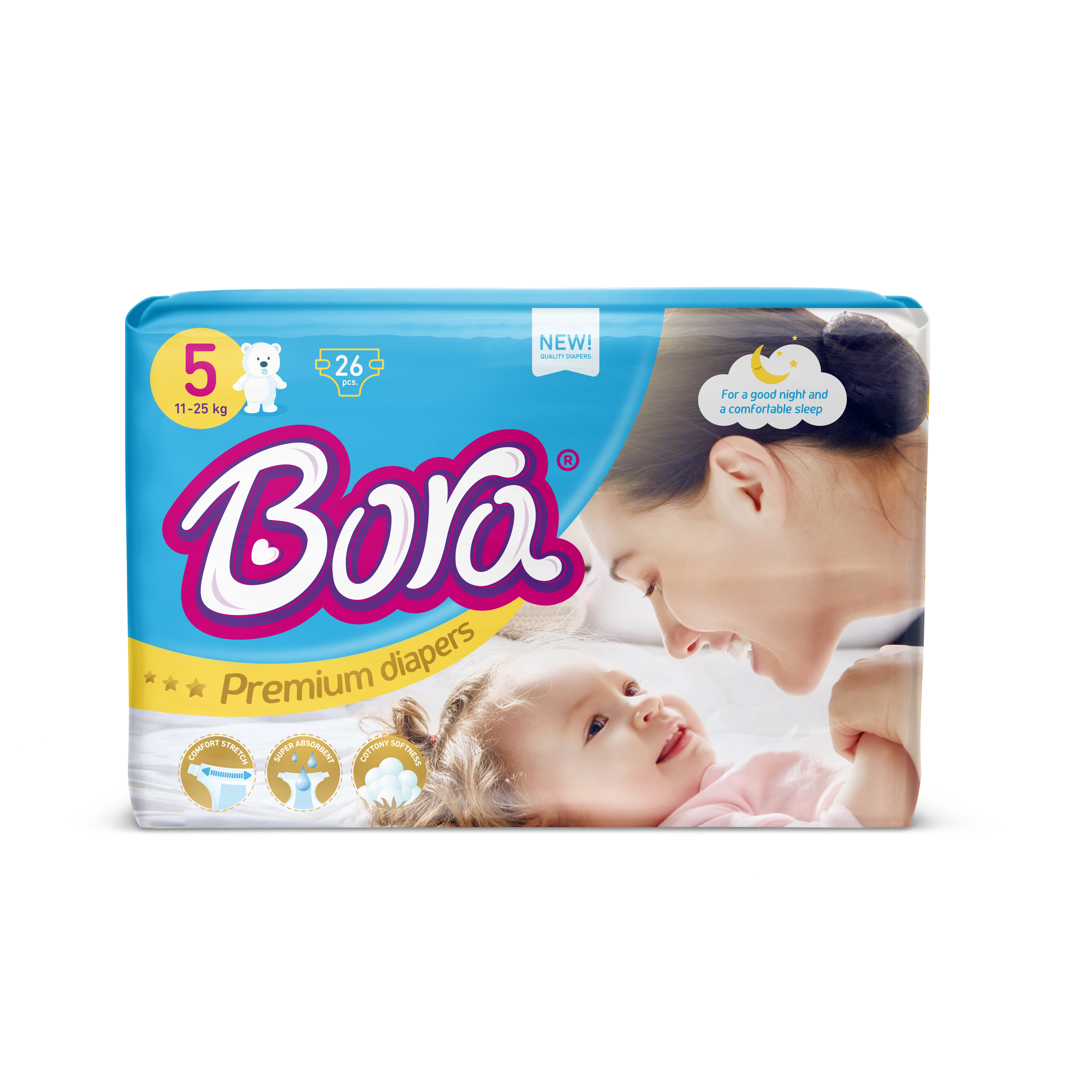 Baby pelena Bora, jumbo 11-25kg 26