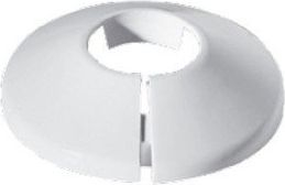 Kapak plastik për tub Capricorn Rosette PP, 18mm, i bardhë