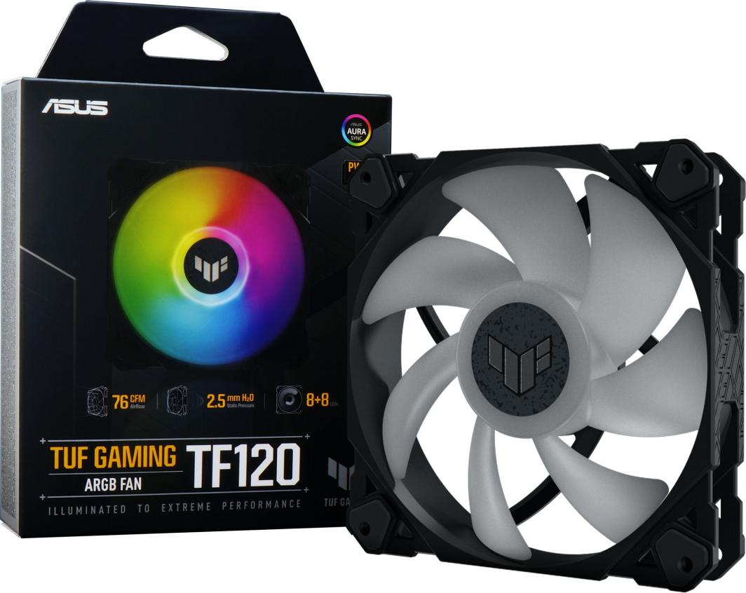 Ftohës Asus TUF Gaming TF120 ARGB (90DA0030-B09000), 120 mm