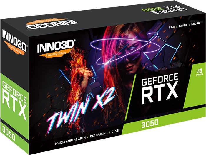 Kartelë grafike Inno3D GeForce RTX 3050 Twin X2 6GB GDDR6