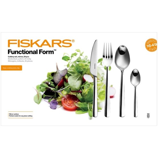 Set takëm Fiskars, me shkëlqim, 24 cope,