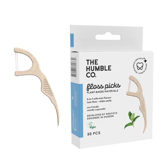 Penjë dentar me mbajtës The Humble Co., mentë, 50 copë