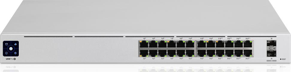 Ndërprerës Ubiquiti USW-PRO-24-POE, 88Gb/s, 26 porte Ndërprerës Ubiquiti USW-PRO-24-POE, 88Gb/s, 26 porte