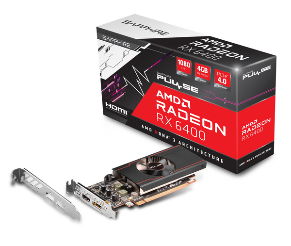 Kartelë grafike Sapphire Pulse RX 6400 Gaming, 4GB GDDR6