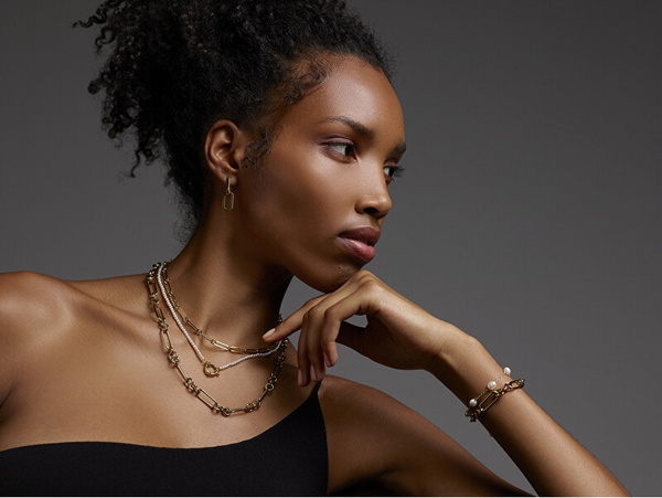 Rosefield Dual Hoops Обетки, Silver