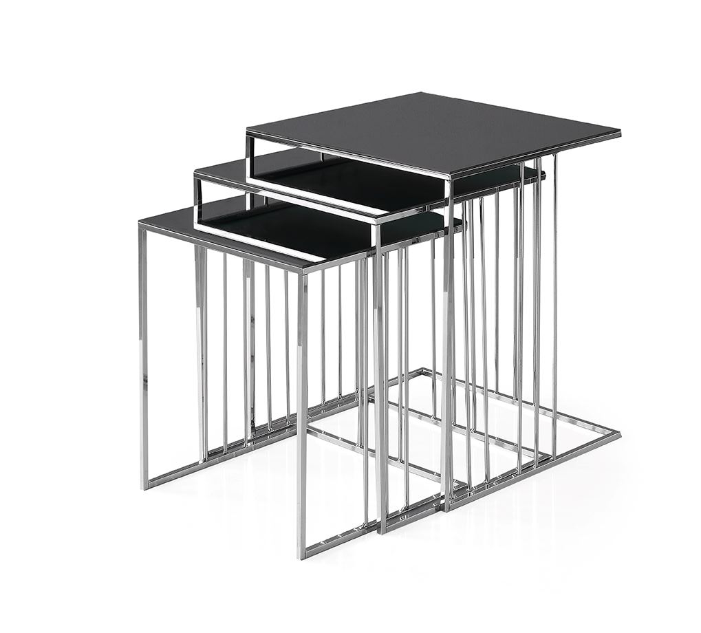 SAG Tavolinë Anësore LINDA – set modern 3 copë