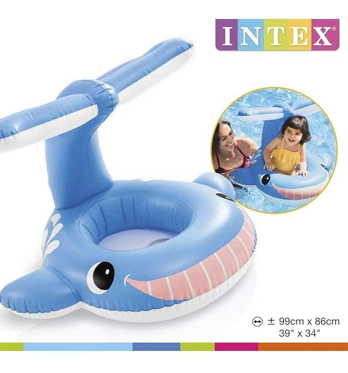 56591 JOLLY WHALE SHADED BABY FLOAT 99cmx86cm