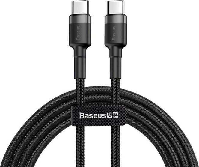 Kabllo USB Baseus Cafule 2xUSB-C, QC 3A, PD, 2 m, e zezë universale Kabllo USB Baseus Cafule 2xUSB-C, QC 3A, PD, 2 m, e zezë universale
