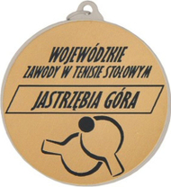 Medalje Victoria Sport, 40 x 2 mm, e argjendtë