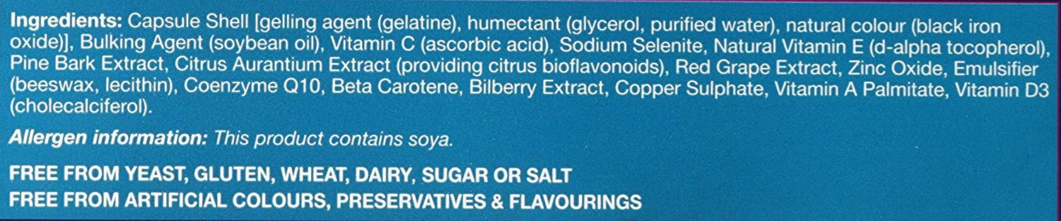 Kapsula Betaimune (Vitamin A, C, E, Selen dhe Zink) nga HealthAid, 30 copë