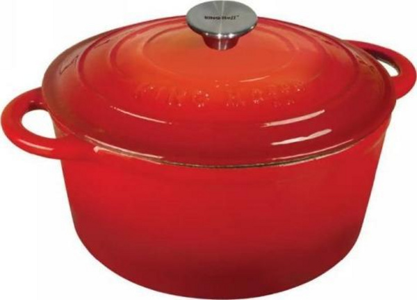 Tenxhere me kapak KingHoff, 24 cm, e kuqe