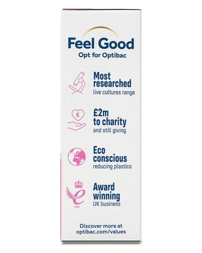 Probiotik në formë të pluhurit Optibac One Week Flat, 7 qeska