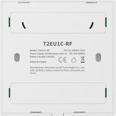 Ndërprerës Sonoff T2EU1C-RF 433MHz Smart (1-channel)