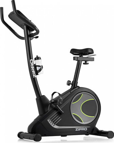 Biçikletë elektro-magnetike për ushtrime Zipro Flame, iConsole+, e hirtë / gjelbër