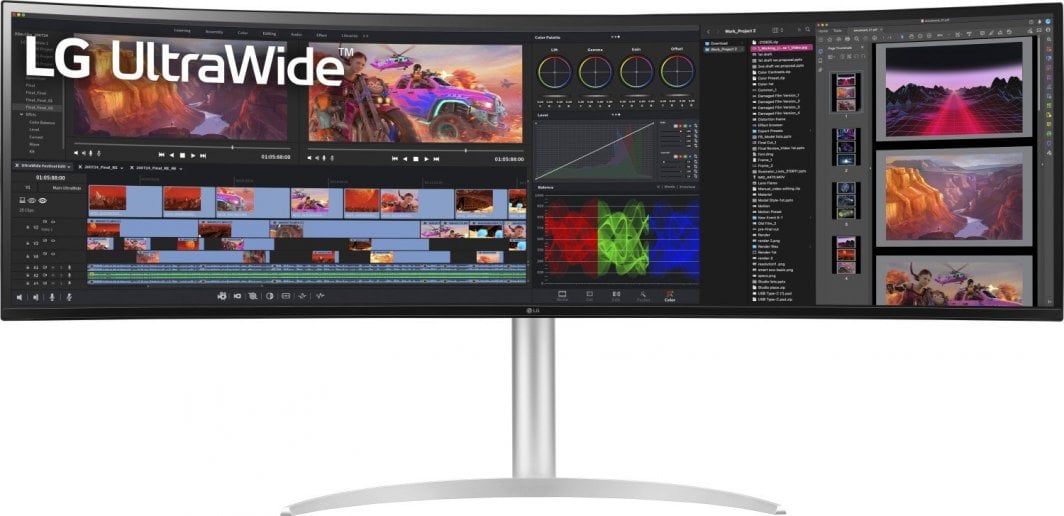 Monitor LG UltraWide 49WQ95X-W, 49", DQHD, 144 Hz, i bardhë