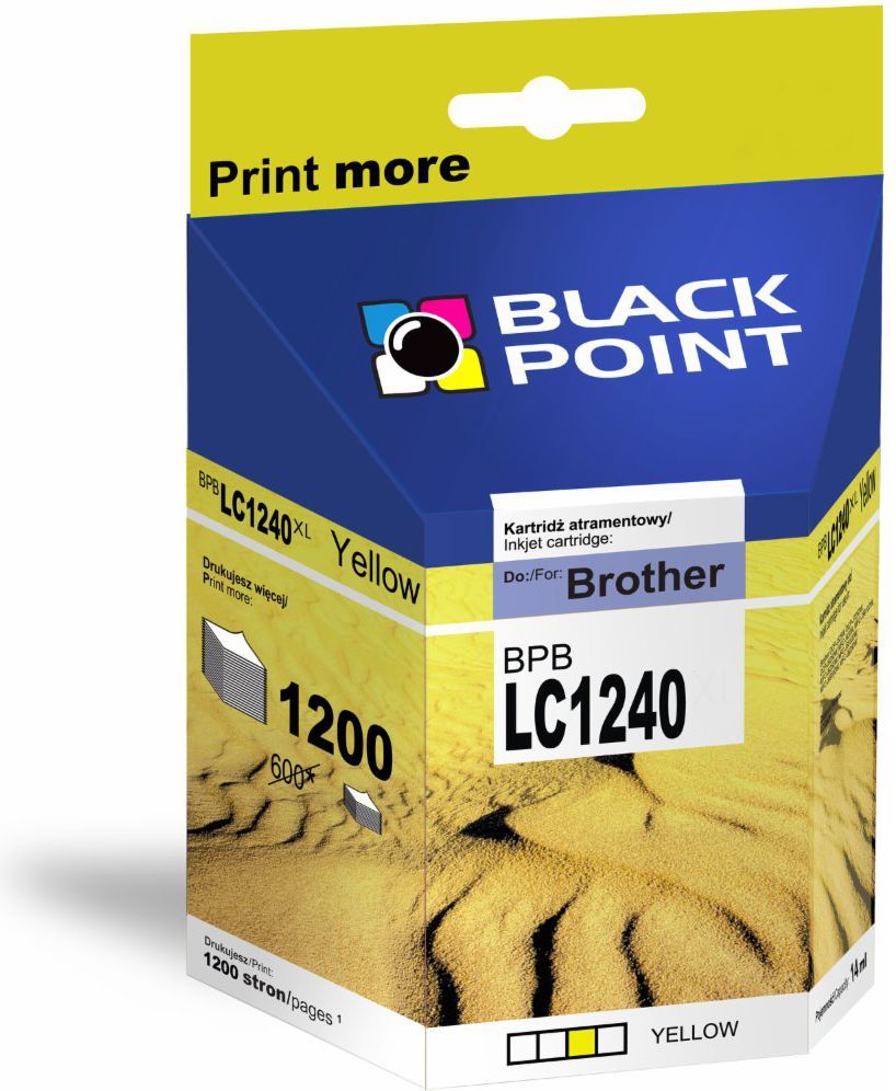 Fishekë ngjyre Black Point BPBLC1240XLY / LC-1240Y, i verdhë Fishekë ngjyre Black Point BPBLC1240XLY / LC-1240Y, i verdhë