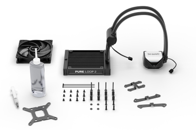 Ftohës me ujë Be quiet! Pure Loop 2, 12 cm, i zi