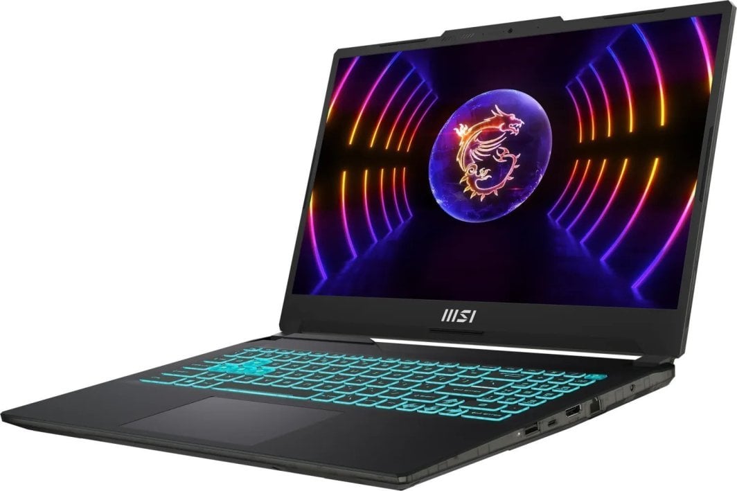 MSI Cyborg 15 A13VE-1613XPL Laptop, 15.6", Intel Core i5-13420H, 16 GB RAM, 512 GB SSD, NVIDIA GeForce RTX 4050, and black