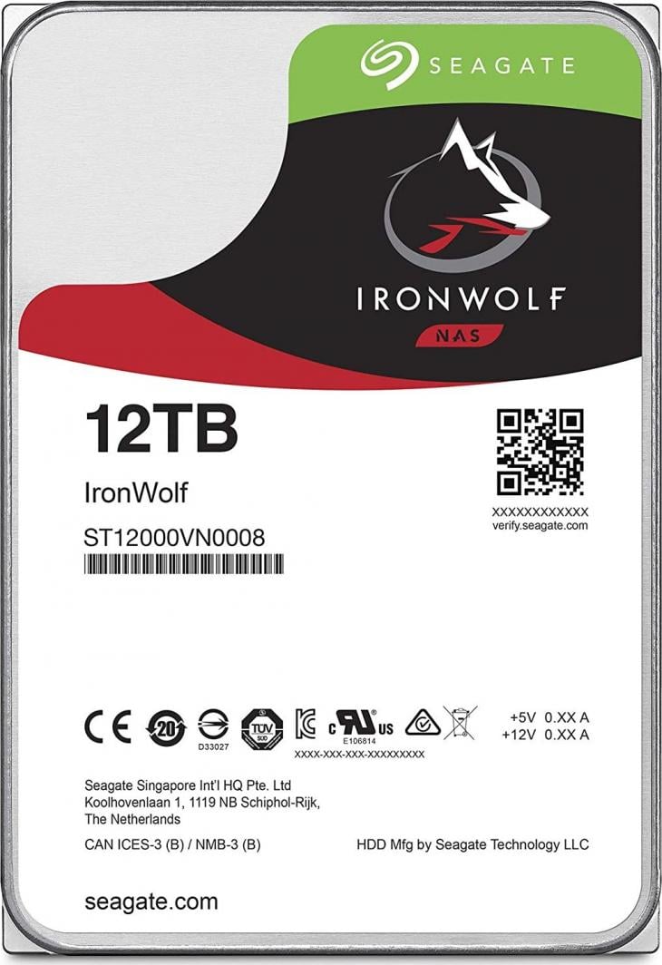 Диск Seagate IronWolf 12TB 3,5'' SATA III (6 Gb/s)