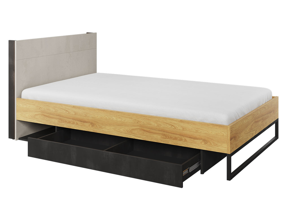 Krevat 120 cm me bazë latoflex TEEN FLEX TF-17, bezhë, zezë
