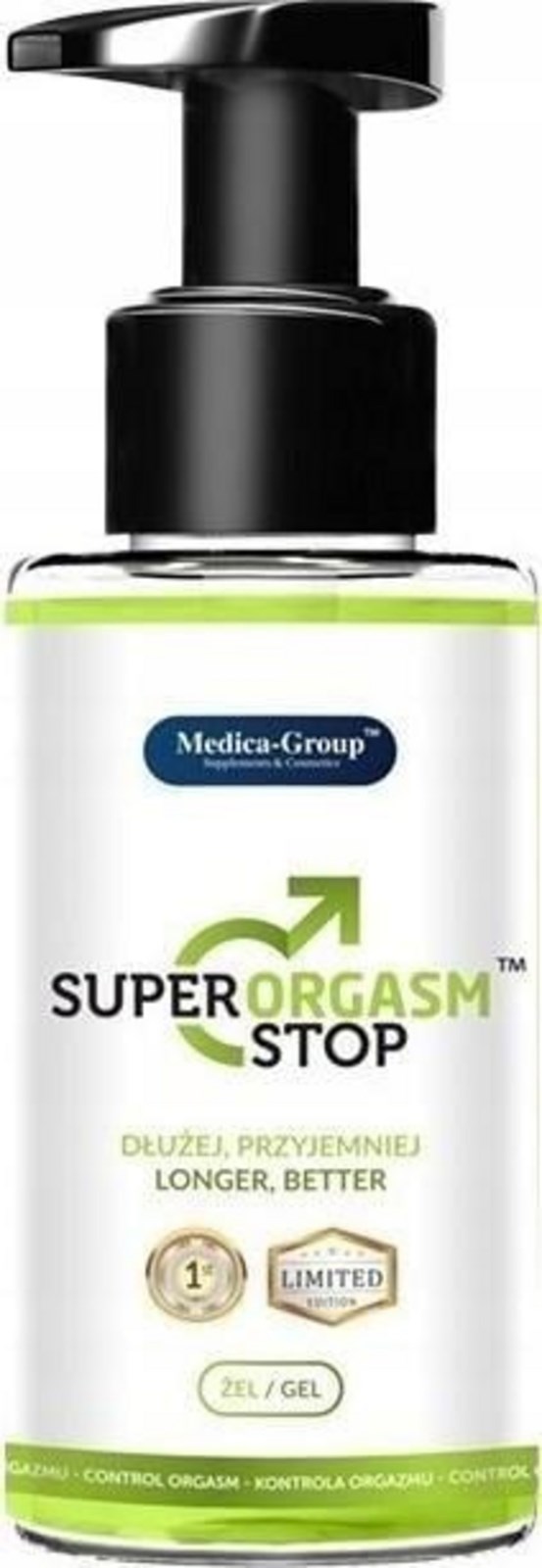 Xhel për kontroll orgazme Medica-Group Super Orgasm Stop (HP752), 150ml Xhel për kontroll orgazme Medica-Group Super Orgasm Stop (HP752), 150ml