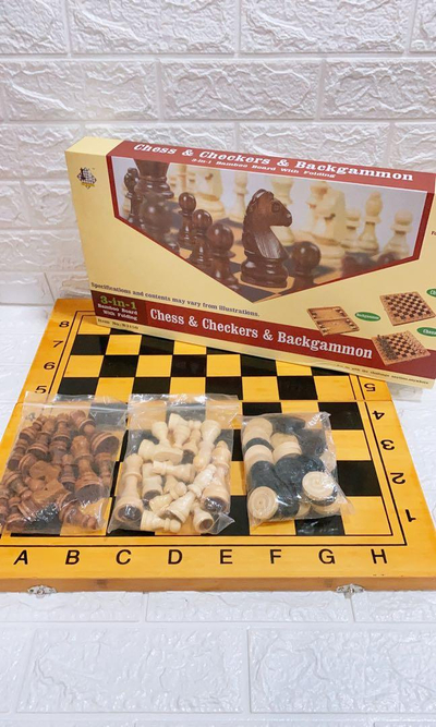 Shah dhe backgammon druri 47x24 cm, Nrubi